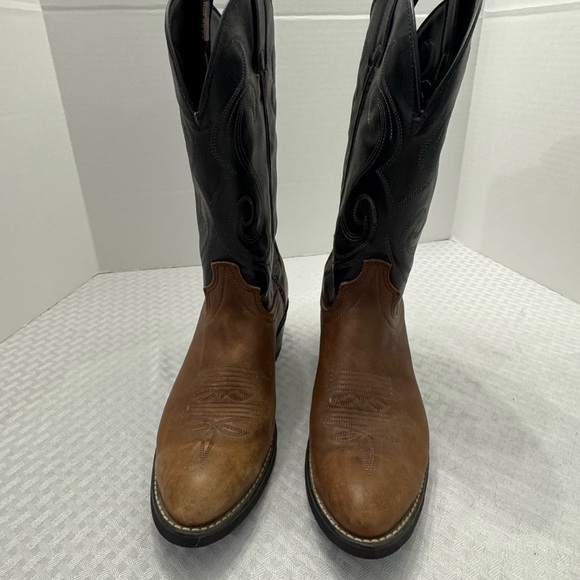 Laredo Other - Ariat Legend 18025 Brown Tan Leather Western Cowboy Boots size 9 5065 Bullhide